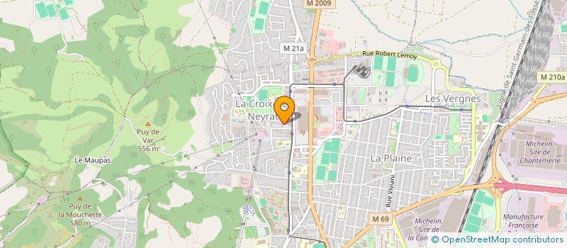 localisation de l'entreprise SARL KEVEK EXPRESS à CLERMONT-FERRAND