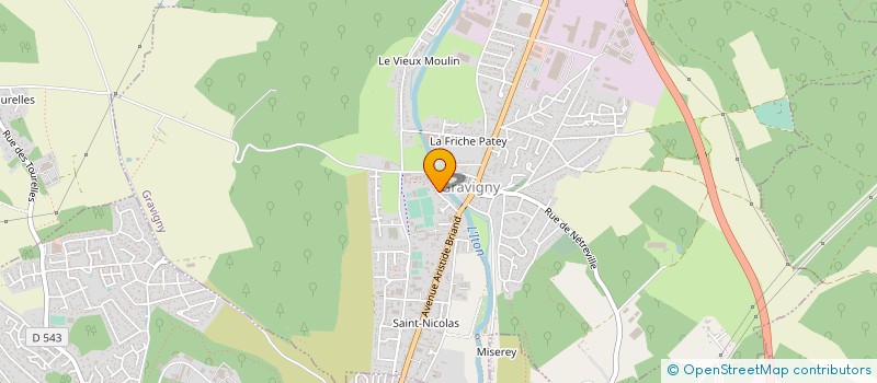localisation de l'entreprise SARL KF SERVICES à GRAVIGNY
