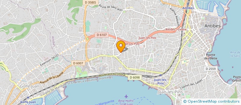 localisation de l'entreprise SARL KGP à ANTIBES