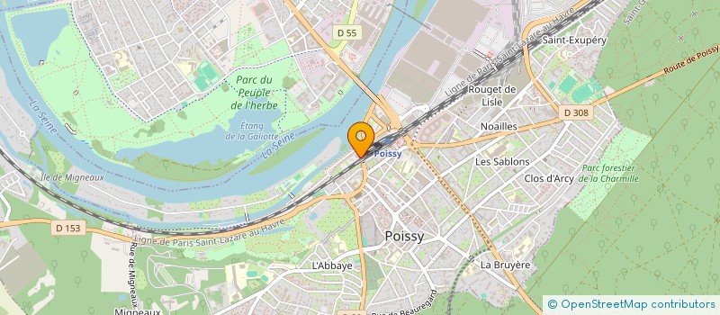 localisation de l'entreprise SARL KH  POISSY