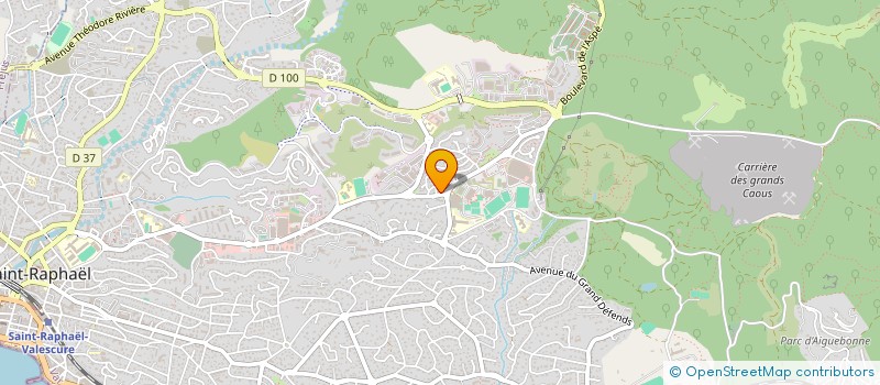 localisation de l'entreprise SARL KINEM  SAINT-RAPHAEL