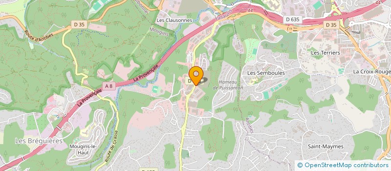 localisation de l'entreprise SARL KING FLAME FRANCE  VALLAURIS