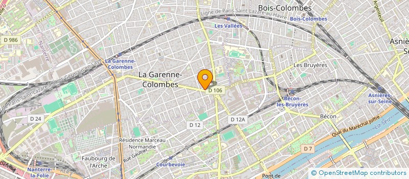 localisation de l'entreprise SARL KLASS'FOOD à LA GARENNE-COLOMBES
