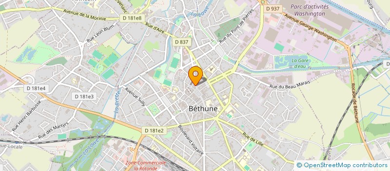 localisation de l'entreprise SARL KLYVIA à BETHUNE