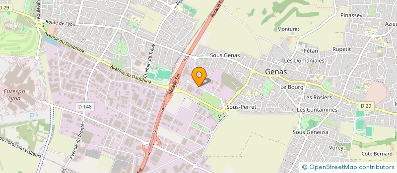 localisation de l'entreprise SARL KMG à GENAS