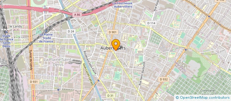 localisation de l'entreprise SARL KMO à AUBERVILLIERS
