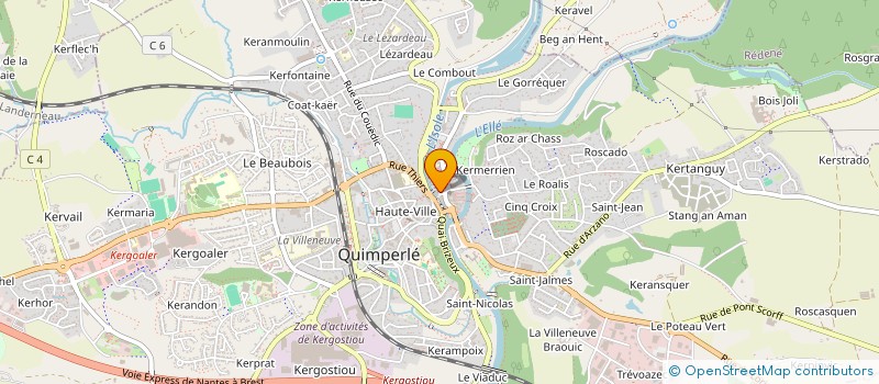 localisation de l'entreprise SARL KOKO à QUIMPERLE
