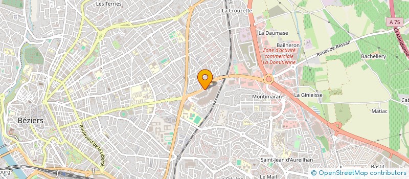 localisation de l'entreprise SARL KOLORIS  BEZIERS