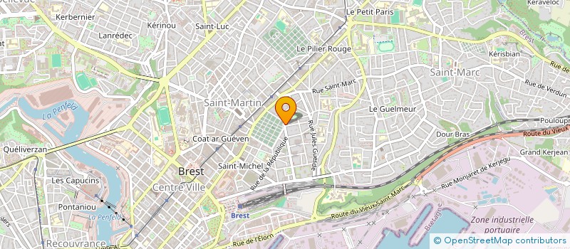 localisation de l'entreprise SARL KOMELYA à BREST