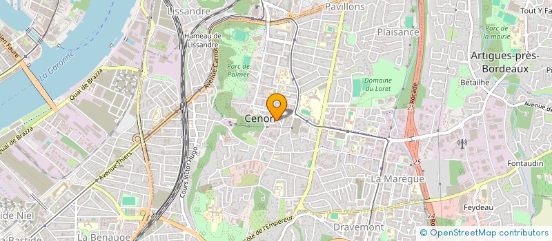 localisation de l'entreprise SARL KRC  CENON