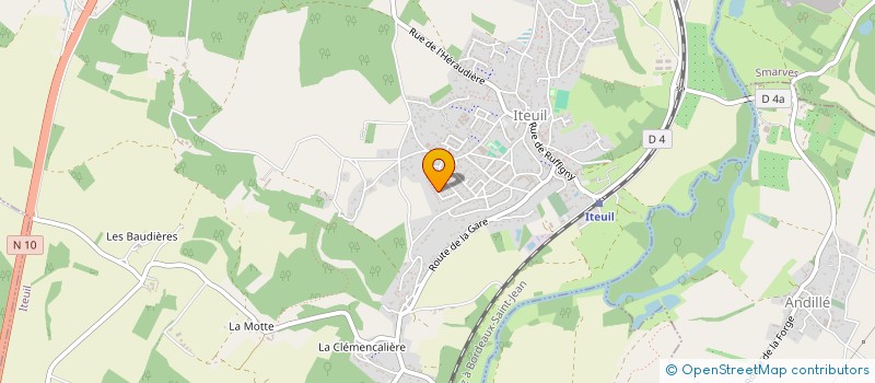 localisation de l'entreprise SARL KREM'S à ITEUIL