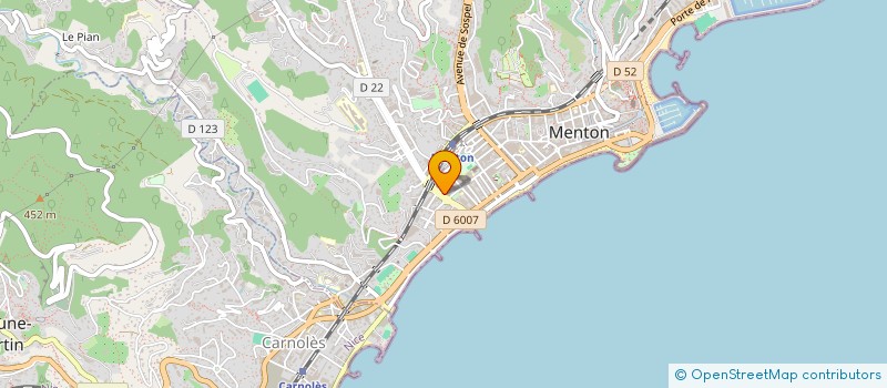 localisation de l'entreprise SARL KRISELEC à MENTON