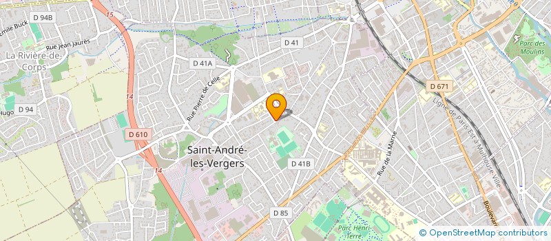 localisation de l'entreprise SARL KRISTALLINE à SAINT-ANDRE-LES-VERGERS