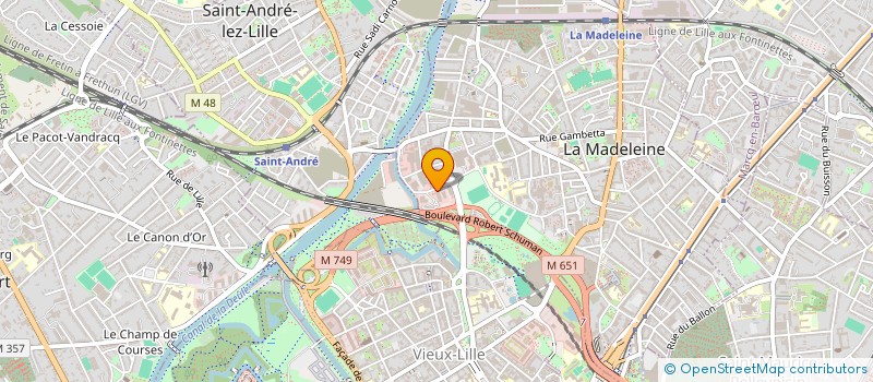 localisation de l'entreprise SARL KROMOSCAN à LA MADELEINE