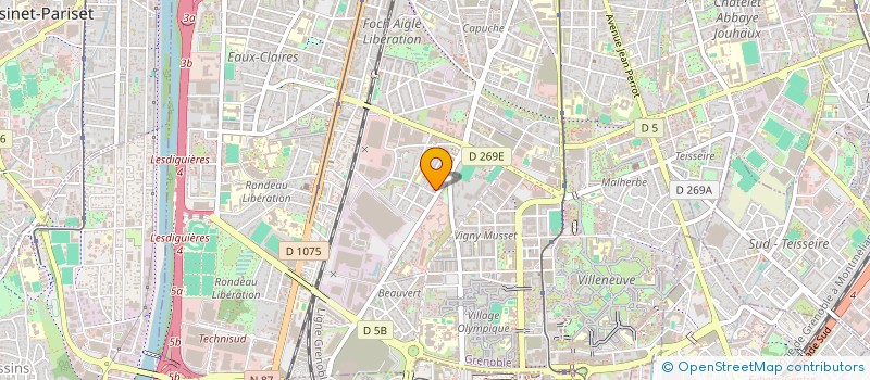 localisation de l'entreprise SARL KROUNA  GRENOBLE