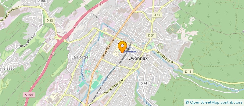 localisation de l'entreprise SARL KRYSTAL à OYONNAX