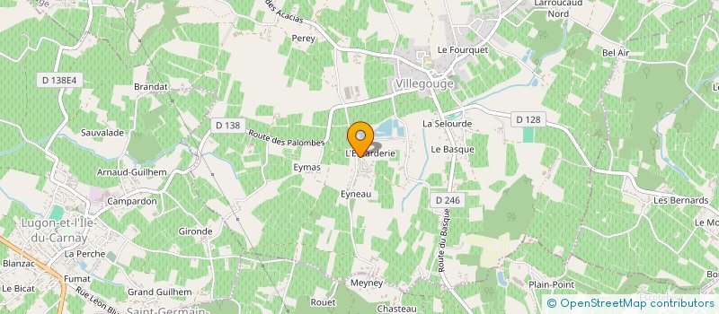 localisation de l'entreprise SARL L.A.M.A.  VILLEGOUGE