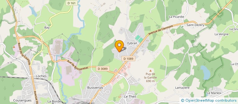 localisation de l'entreprise SARL L&A PATRIMOINE  USSEL