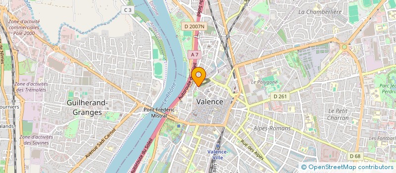 localisation de l'entreprise SARL L'ACCOUDOIR à VALENCE