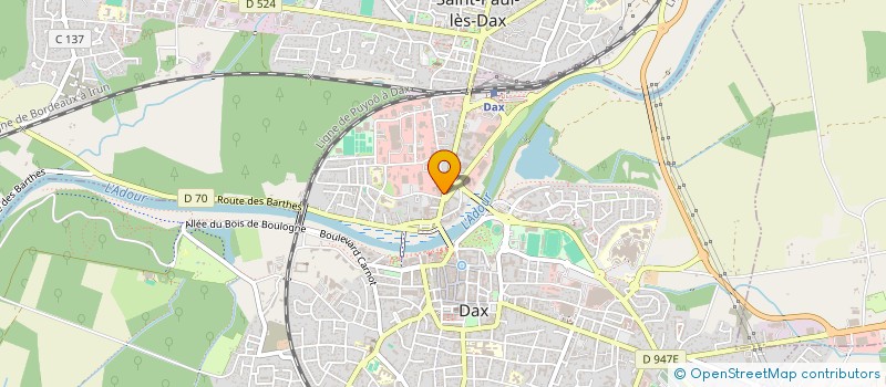 localisation de l'entreprise SARL L ADOUR à DAX