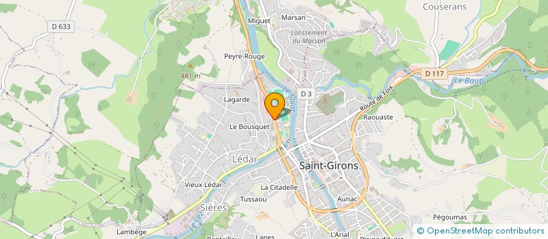 localisation de l'entreprise SARL L AFFUT à SAINT-GIRONS