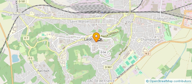 localisation de l'entreprise SARL L AGORA à LAON