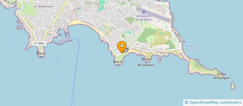 localisation de l'entreprise SARL L'AIGUE MARINE à QUIBERON