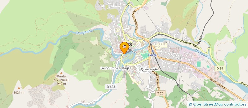 localisation de l'entreprise SARL L'ALIVU à CORTE