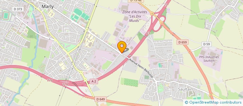 localisation de l'entreprise SARL L'ALSACIENNE  SAULTAIN