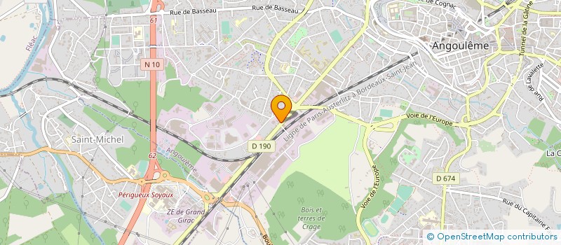 localisation de l'entreprise SARL L'AMIE DU PAIN à ANGOULEME