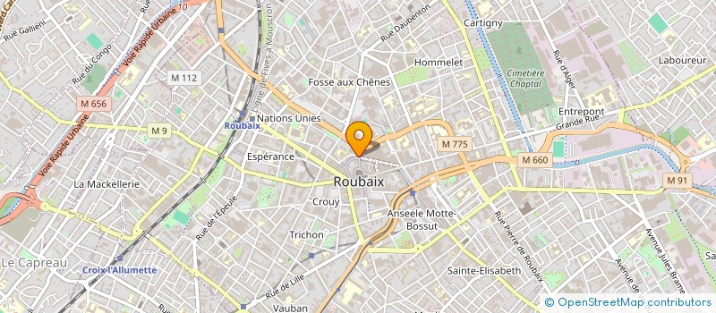 localisation de l'entreprise SARL L'AQUARIUM  ROUBAIX