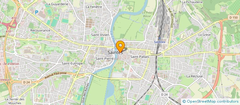 localisation de l'entreprise SARL L ARC DE TRIOMPHE à SAINTES