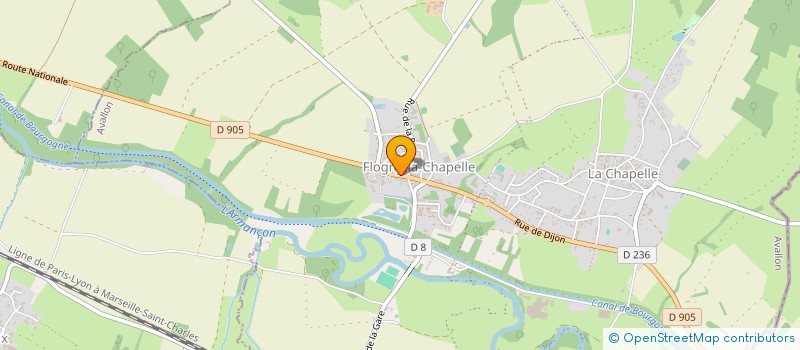 localisation de l'entreprise SARL L'ARC EN CIEL  FLOGNY-LA-CHAPELLE