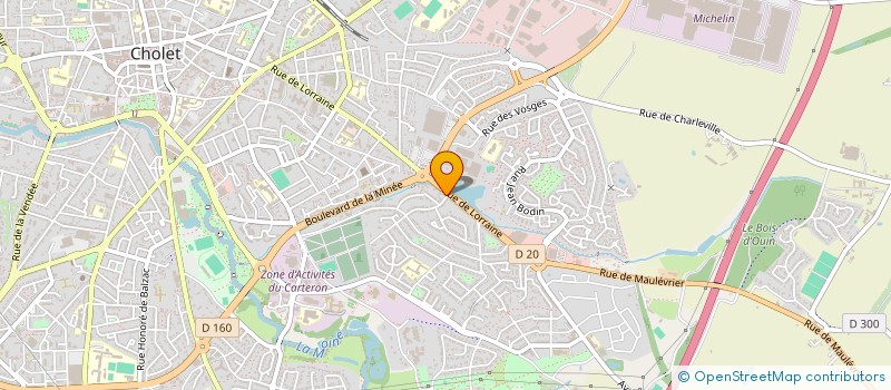 localisation de l'entreprise SARL L'ARSONIC à CHOLET