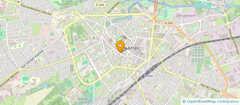 localisation de l'entreprise SARL L'ARTESIEN à ARRAS