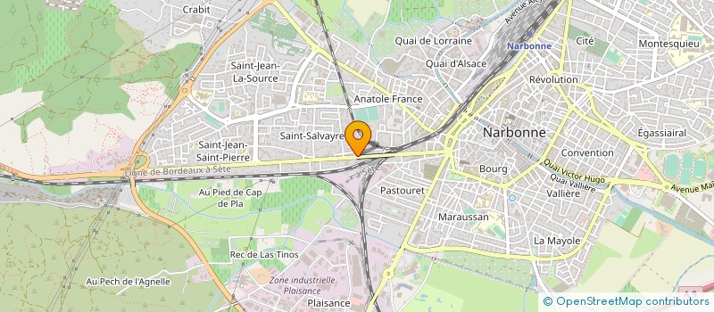 localisation de l'entreprise SARL L'ARTISAN  NARBONNE