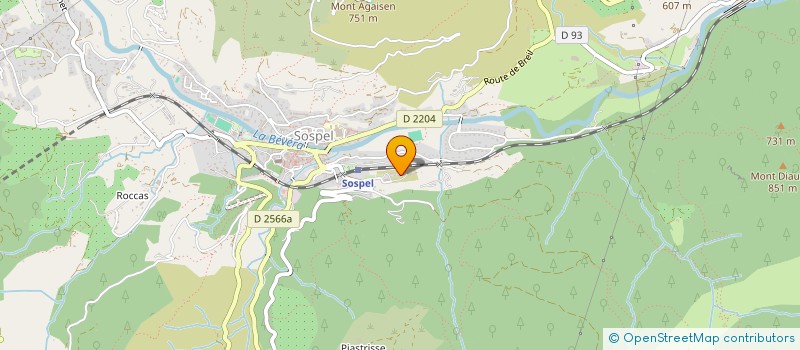 localisation de l'entreprise SARL L'ATELIER  SOSPEL