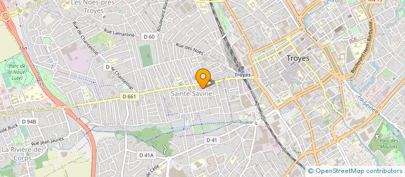 localisation de l'entreprise SARL L'ATELIER CREATIF  SAINTE-SAVINE