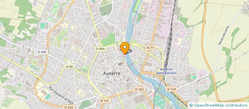 localisation de l'entreprise SARL L'ATELIER DE COIFFURE à AUXERRE
