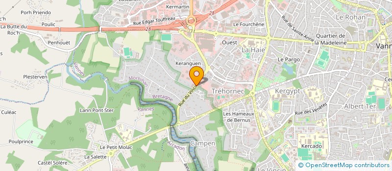 localisation de l'entreprise SARL L'ATELIER DU CADRE à VANNES