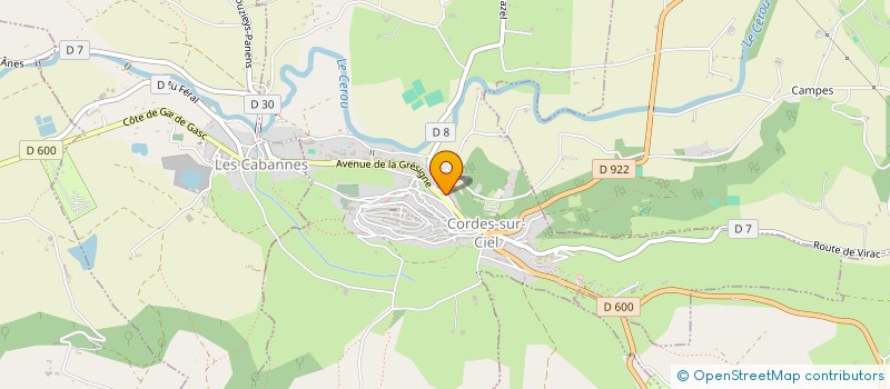 localisation de l'entreprise SARL L'ATELIER DU FER  CORDES-SUR-CIEL