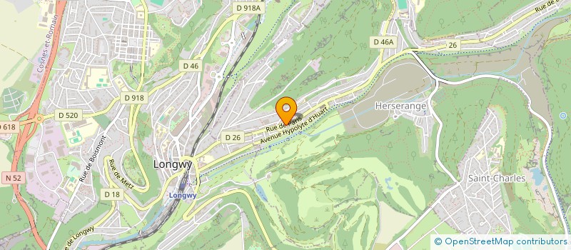 localisation de l'entreprise SARL L'ATLANTIC  HERSERANGE