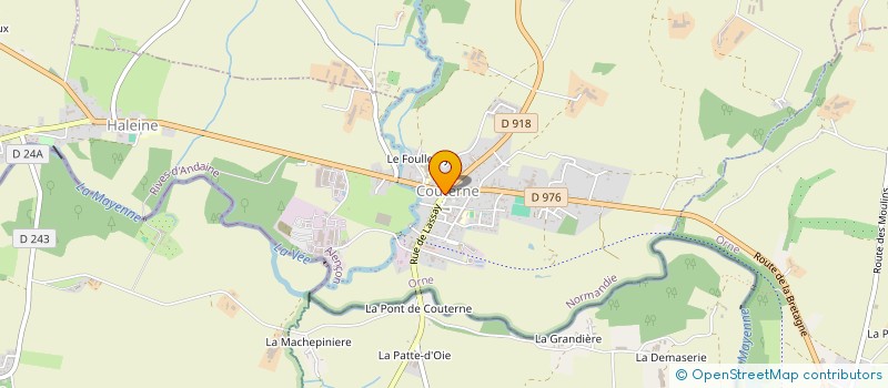localisation de l'entreprise SARL L'AUBERGE à RIVES D'ANDAINE