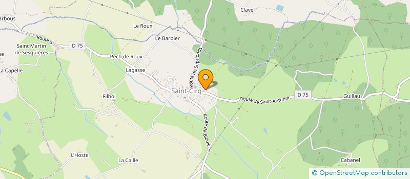 localisation de l'entreprise SARL L'AUBERGE DE L'HIRONDELLE  SAINT-CIRQ