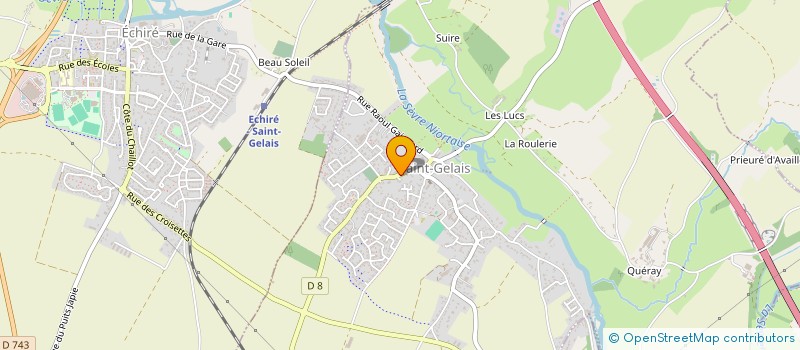 localisation de l'entreprise SARL L AUTOMBILE DU POITOU à SAINT-GELAIS