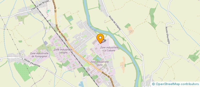 localisation de l'entreprise SARL, L'AUVERGNAT  AUTERIVE