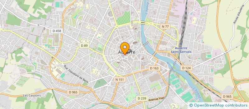 localisation de l'entreprise SARL L AVENTURINE à AUXERRE
