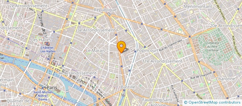 localisation de l'entreprise SARL L B A  PARIS