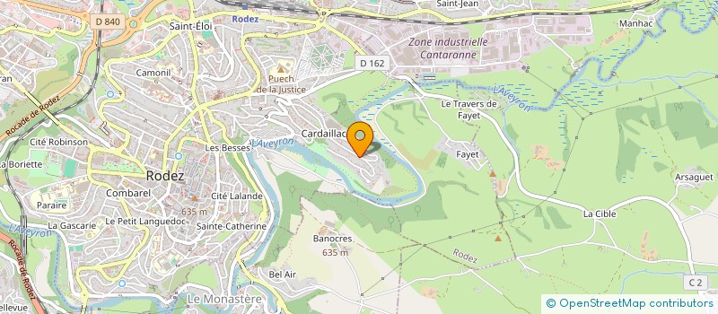 localisation de l'entreprise SARL L.B. CONSTRUCTION  RODEZ