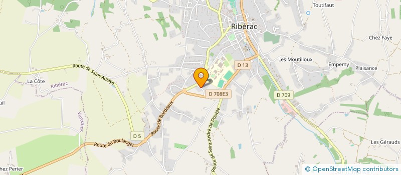 localisation de l'entreprise SARL L.C.F. à RIBERAC